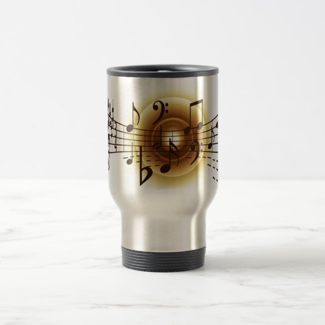 Caneca Térmica Notas Musicais Legais (Centro)