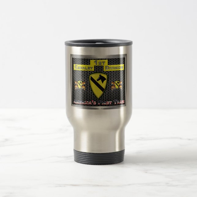 Caneca Térmica Nova Divisão de Cavalaria de 1 rua Redesenhada Leg (Centro)