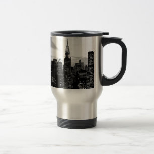 Caneca Térmica Nova Iorque Preta e Branca