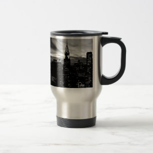 Caneca Térmica Nova Iorque preto e branco