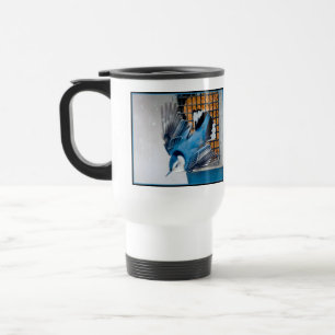 Caneca Térmica Nuthatch Branca em Neve - Foto original