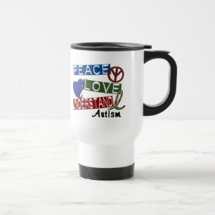 Caneca Térmica O AMOR da PAZ COMPREENDE t-shirt do autismo