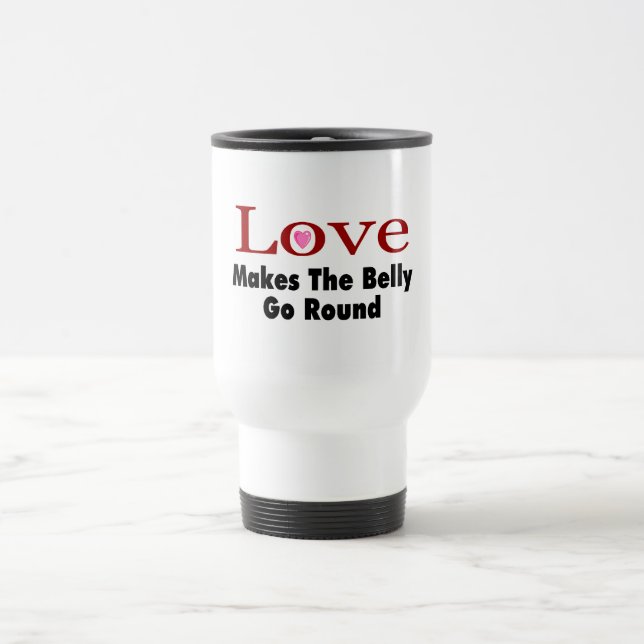 Caneca Térmica O amor faz a barriga ir circularmente (Centro)