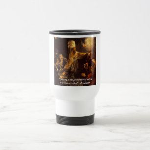 Caneca Térmica O Banquete de Baltazar & Citação de Rembradt