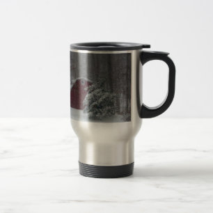 Caneca Térmica O Barn Vermelho na Neve