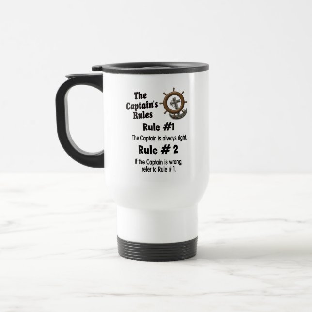 Caneca Térmica O Capitão está sempre certo (Esquerda)
