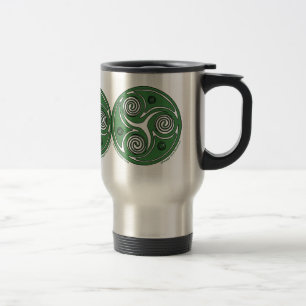 Caneca Térmica O céltico espiral de Triskel do irlandês agride #2