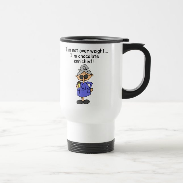Caneca Térmica O chocolate enriqueceu o humor (Direita)