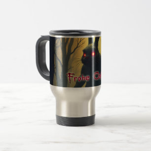 Caneca Térmica O Coelho Assustador da Páscoa na Floresta Sombria