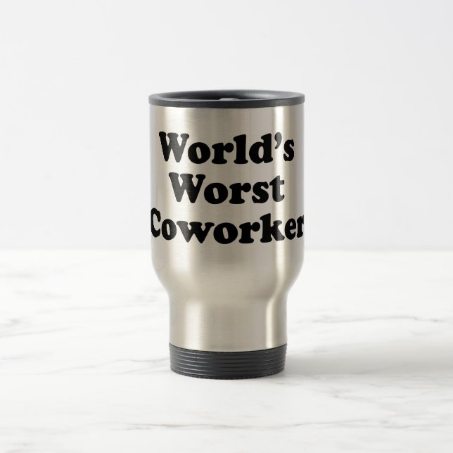 Caneca Térmica O colega de trabalho o mais mau do mundo (Centro)