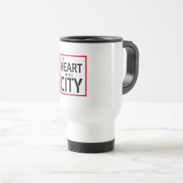 Caneca Térmica O Coração da Cidade Viagem/Caneca Viagem ao trabal