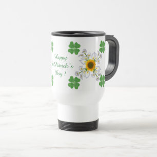 Caneca Térmica O dia de St Patrick feliz! Trevo com Calla