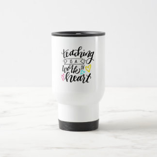 Caneca Térmica O ensino é um trabalho do Tumbler do Thermal do