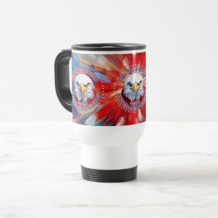 Caneca Térmica O Espírito De 1776, 2026 Águia Vermelha de Fogo da