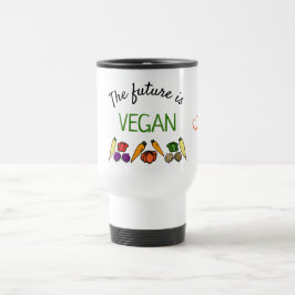 Caneca Térmica O futuro é VEGAN, personalizado, seu nome