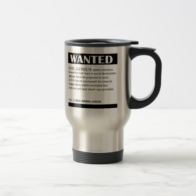 Caneca Térmica O gênio mau quis o anúncio (Direita)