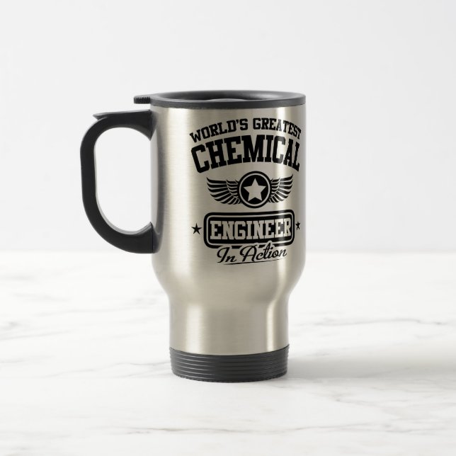Caneca Térmica O grande engenheiro químico do mundo na ação (Esquerda)