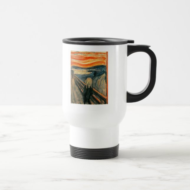 Caneca Térmica O Gritar Edvard Munch Modern Expressionist Art (Direita)