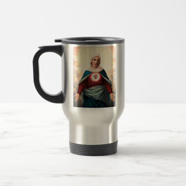 Caneca Térmica O Imaculado Coração de Maria (Esquerda)
