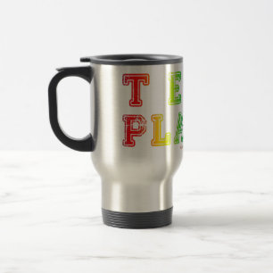Caneca Térmica O jogador do time do SlipperyJoe repleto de arco-í