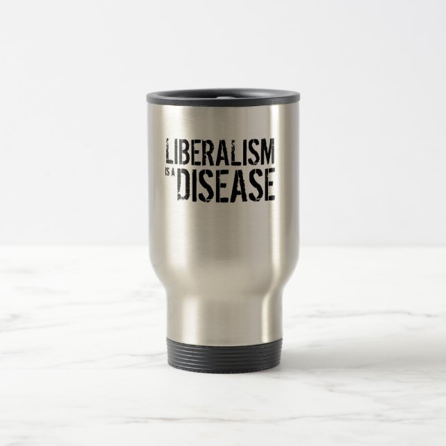 Caneca Térmica O LIBERALISMO é uma DOENÇA (Centro)