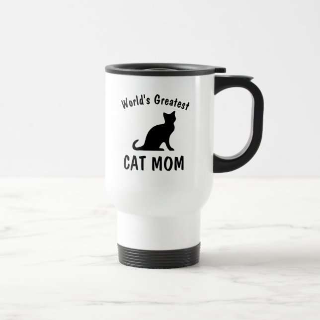 Caneca Térmica O maior gato do mundo, mãe viagem, para ir tomar u (Direita)