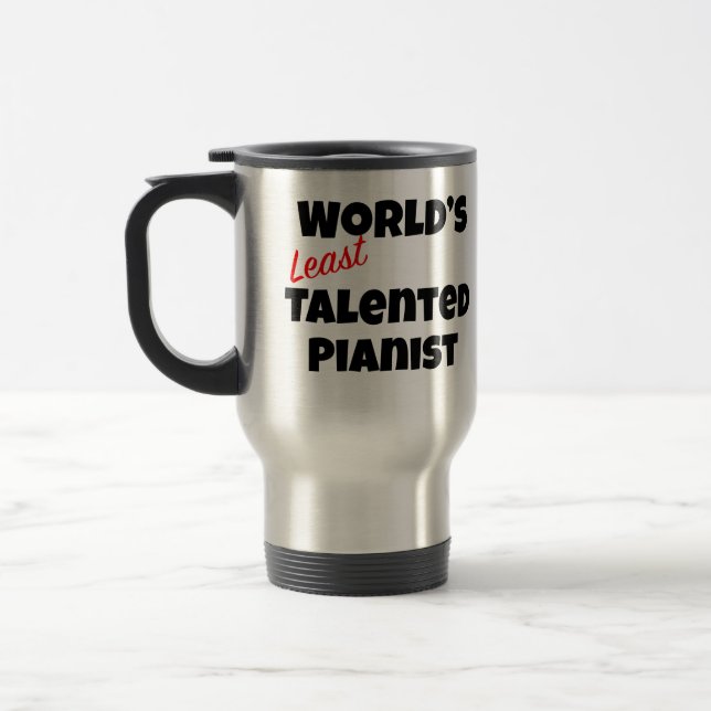 Caneca Térmica O mais talentoso presente pianista do mundo (Esquerda)