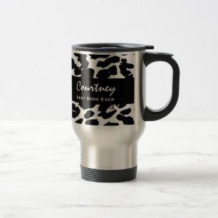Caneca Térmica O melhor leopardo branco preto conhecido sempre