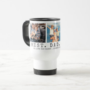 Caneca Térmica O MELHOR PAI NUNCA 3 Fotos Personalizadas