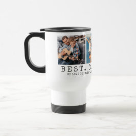 Caneca Térmica O MELHOR PAI NUNCA 3 Fotos Personalizadas