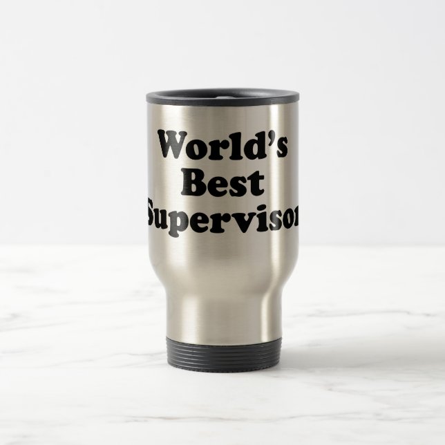 Caneca Térmica O melhor supervisor do mundo (Centro)