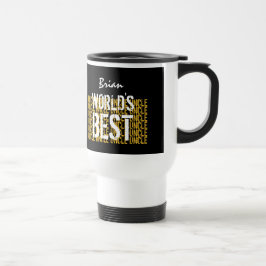Caneca Térmica O melhor tio Costume Nome Grunge Texto A16 do