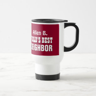 Caneca Térmica O melhor VIZINHO do mundo em A06 moderno MARROM