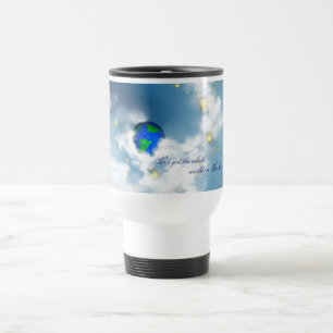 Caneca Térmica O Mundo Inteiro Nas Mãos