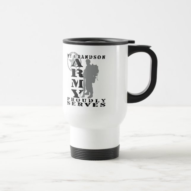 Caneca Térmica O neto serve orgulhosa - o EXÉRCITO (Direita)