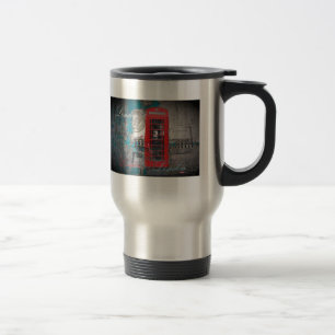 Caneca Térmica o passaporte carimba a cabine de telefone vermelha