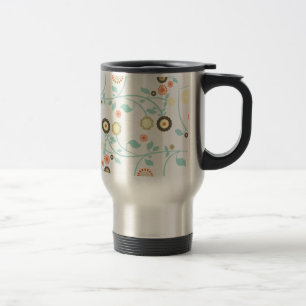 Caneca Térmica O primavera floresce o teste padrão floral chique