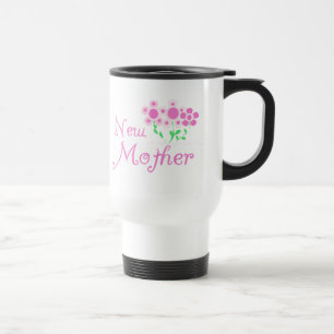 Caneca Térmica O rosa novo da mãe floresce t-shirt e presentes