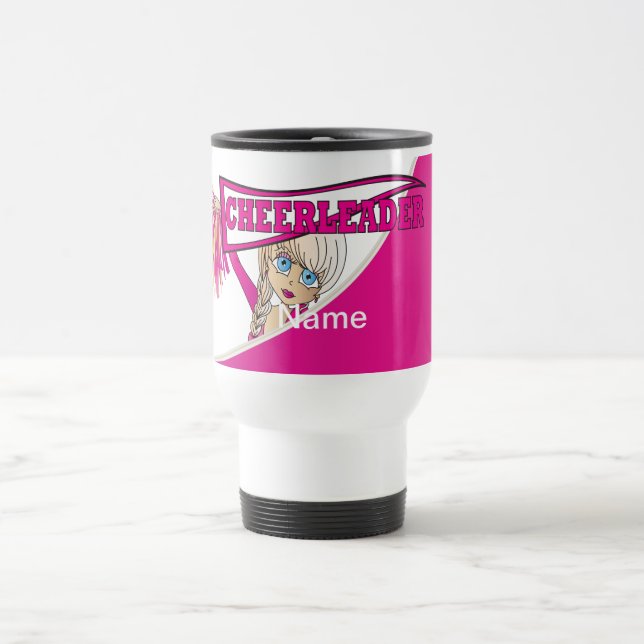 Caneca Térmica O rosa personaliza o cheerleader (Centro)