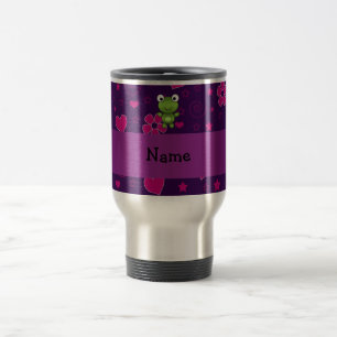 Caneca Térmica O rosa roxo personalizado do sapo conhecido