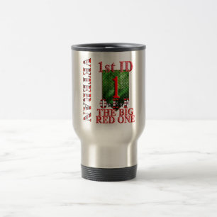 Caneca Térmica ø Vermelho grande um OEF da divisão de infantaria