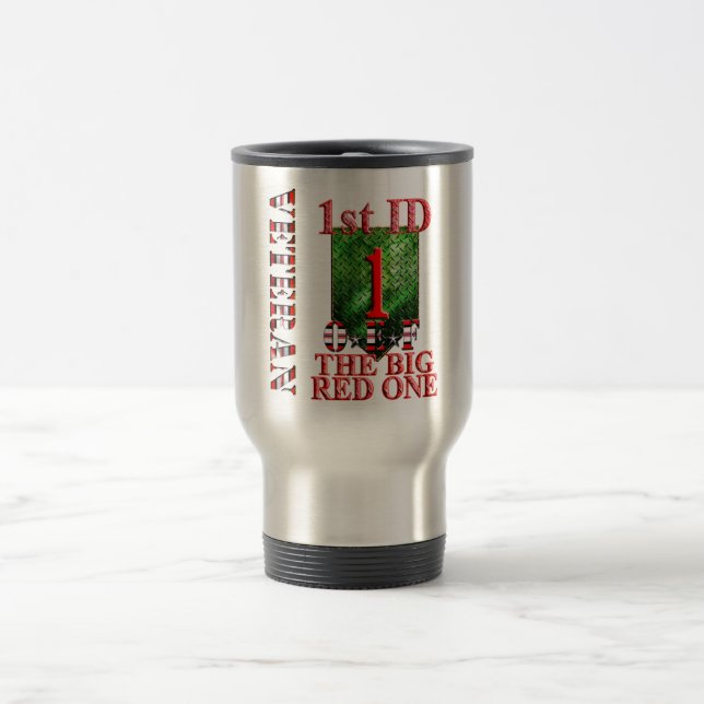 Caneca Térmica ø Vermelho grande um OEF da divisão de infantaria (Centro)