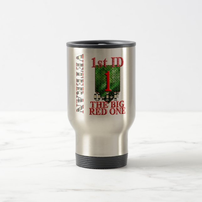 Caneca Térmica ø Vermelho grande um OIF da divisão de infantaria (Centro)