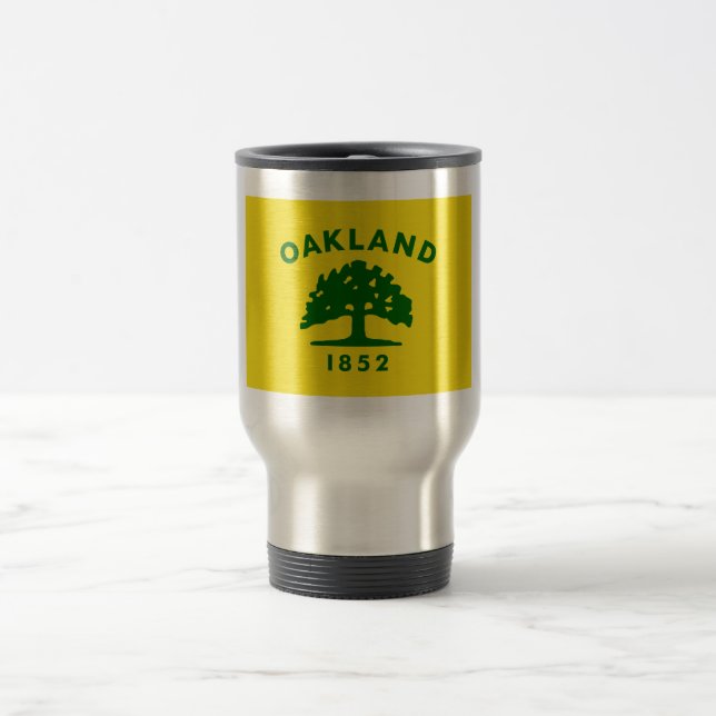 Caneca Térmica Oakland, California Flag (Centro)