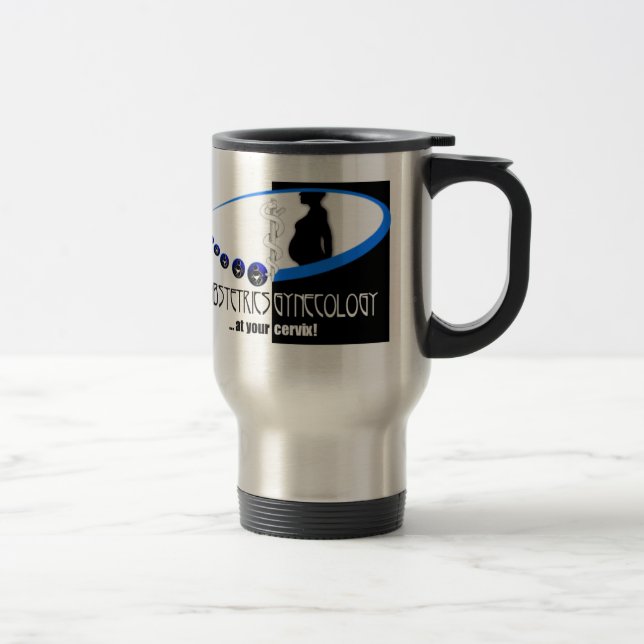 CANECA TÉRMICA OB/GYN EM SUA CERVIZ - MÉDICO ENGRAÇADO (Direita)