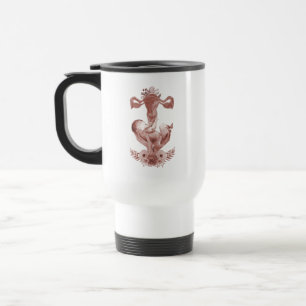 Caneca Térmica Ob/Gyn Parteira Floral Infância Cervix Ovários