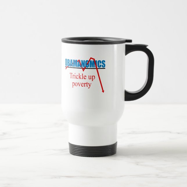 Caneca Térmica Obamanomics - gotejamento acima da pobreza (Direita)