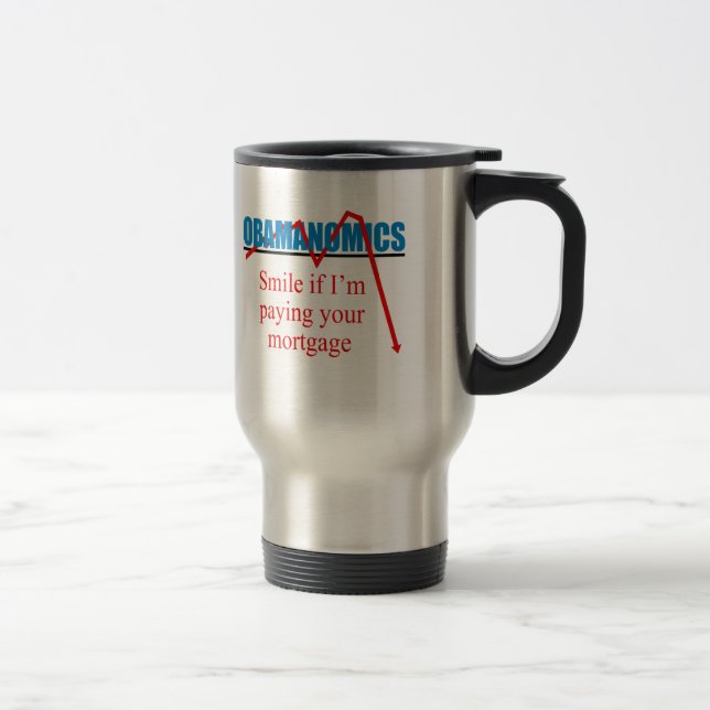Caneca Térmica Obamanomics - sorriso se eu estou pagando sua (Direita)