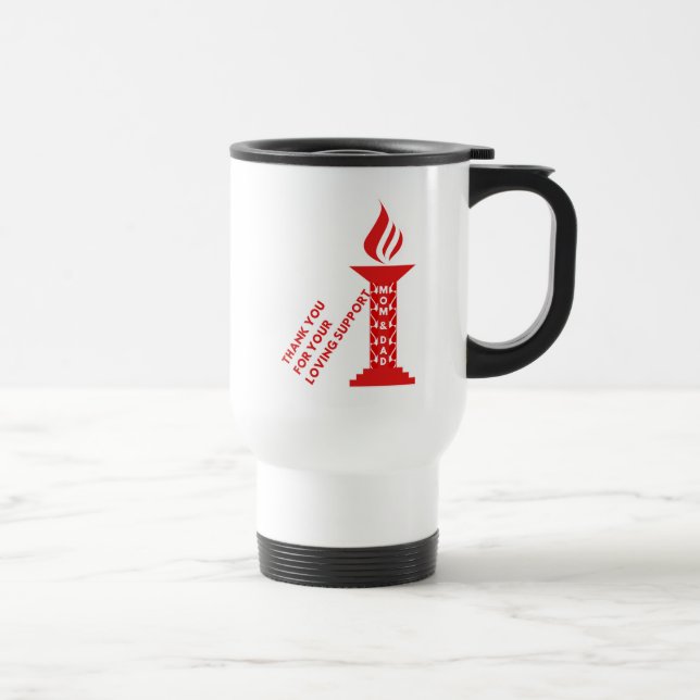 Caneca Térmica Obrigado, mãe e Pai, pelo seu amável apoio (Direita)