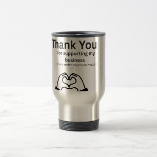 Caneca Térmica Obrigado Mug por clientes e parceiros de negócios